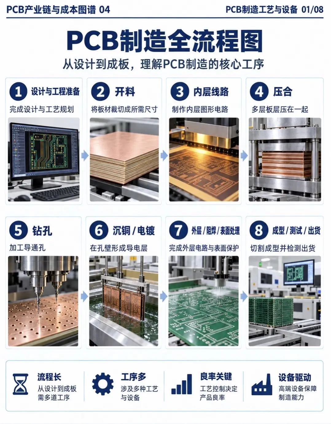 PCB制造全流程图